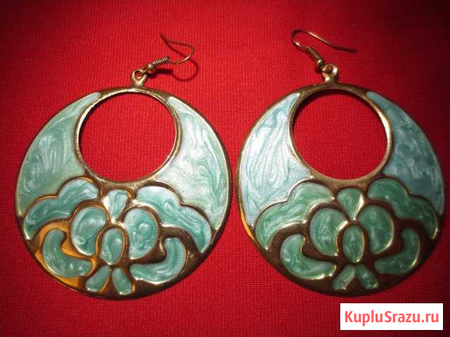 Серьги круглые большие Королев - изображение 1
