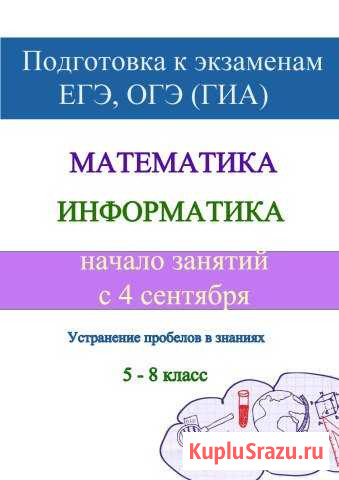 Репетитор по математике и информатике Усолье-Сибирское - изображение 1