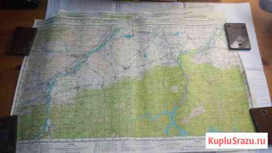 Карта Генштаб России совм. Сорск.Краснотуран Красноярск