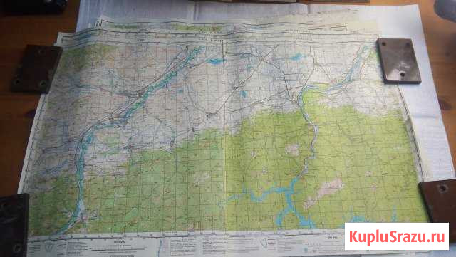 Карта Генштаб России совм. Сорск.Краснотуран Красноярск - изображение 1