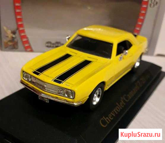 Модель автомобиля Camaro Z-28 1967, желтая, 1:43 Березовский - изображение 1