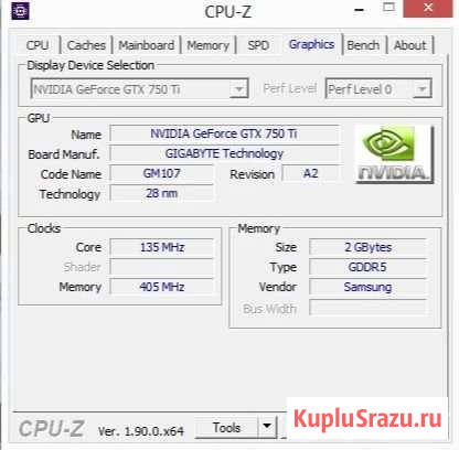 Видеокарта gigabyte GeForce GTX 750 Ti 2048Mb Воскресенск - изображение 1