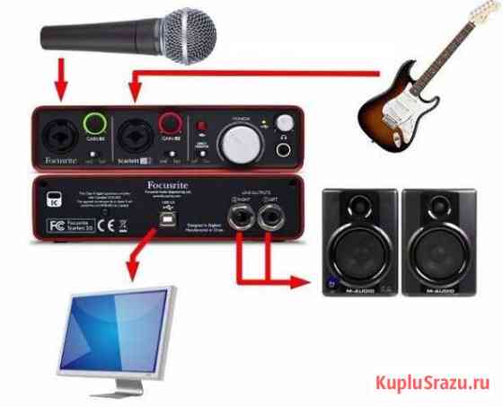 Аудио интерфейс focusrite scarlett 2I2 Копейск