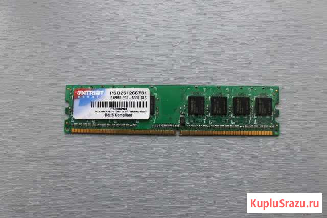 Оператива память Patriot 512 Мб dimm DDR2 667 мгц Киров - изображение 1
