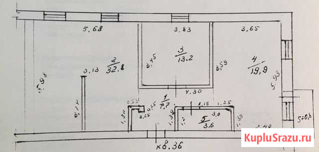 3-к квартира, 78 кв.м., 1/3 эт. Ворсма - изображение 1
