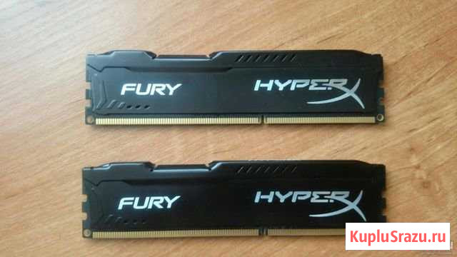 Kingston HyperX fury Black Series DDR3 Уфа - изображение 1