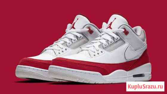 Jordan 3 Retro Tinker White University Red. US 8.5 Сочи