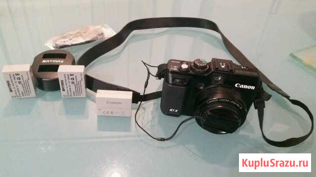 Canon G1x + кобура + 3 аккума Люберцы - изображение 1