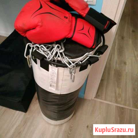 Боксерская груша 35кг + перчатки Красногорск - изображение 1
