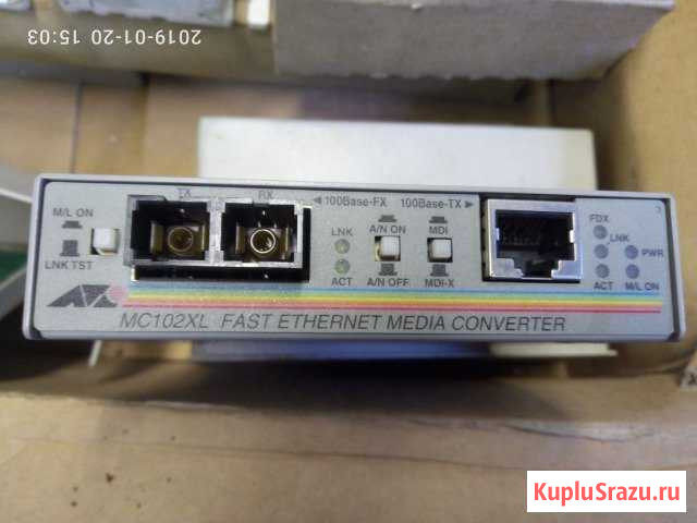 Медиаконвертер Ethernet Allied Telesis AT-MC102XL Долгопрудный - изображение 1