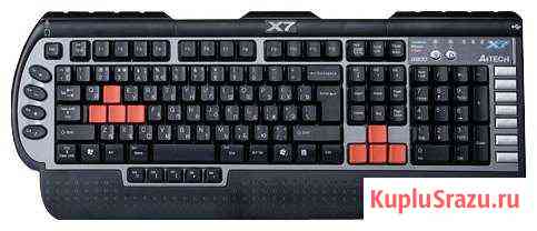 Клавиатура A4Tech X7-G800MU Black-S, игровая, PS/2 Отрадная