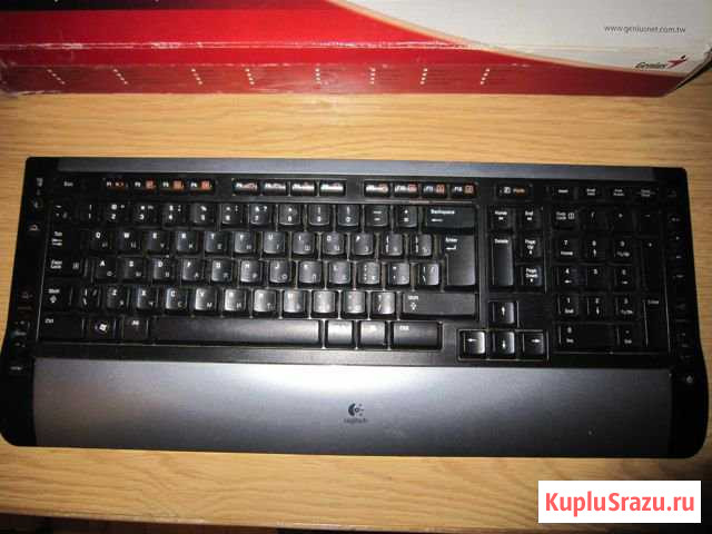 Клавиатуры Logitech + приемник Genius TwinTouch SE Раменское - изображение 1