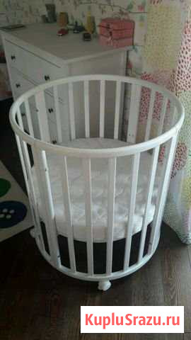 Кровать круглая 7 в 1 +матрац Одинцово - изображение 1