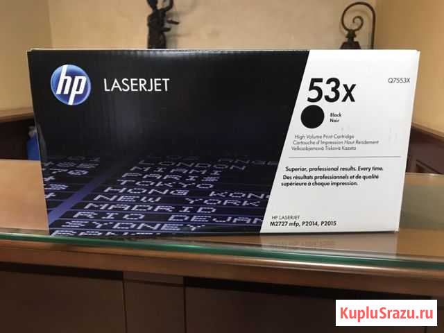 Картридж лазерный hp 53x (Q7553x) Чехов - изображение 1
