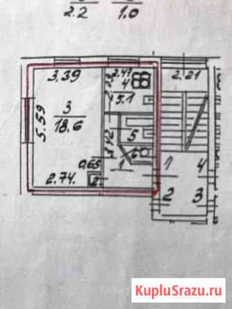 1-к квартира, 31.9 кв.м., 1/4 эт. Пушкин