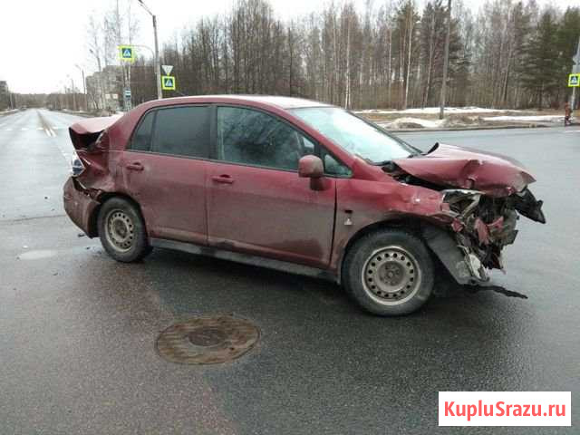Nissan Tiida 1.6 AT, 2007, седан, битый Петергоф - изображение 1