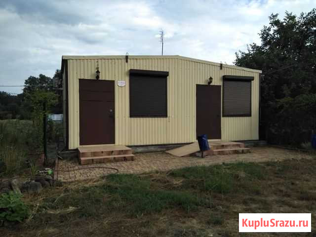 Продам два спаренных вагончика 46м2 Азовская - изображение 1