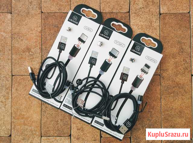 Магнитные кабели Usams microusb typec lighting Ростов-на-Дону - изображение 1