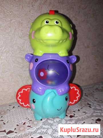 Пирамидка fisher price фишер прайс животные Реутов - изображение 1
