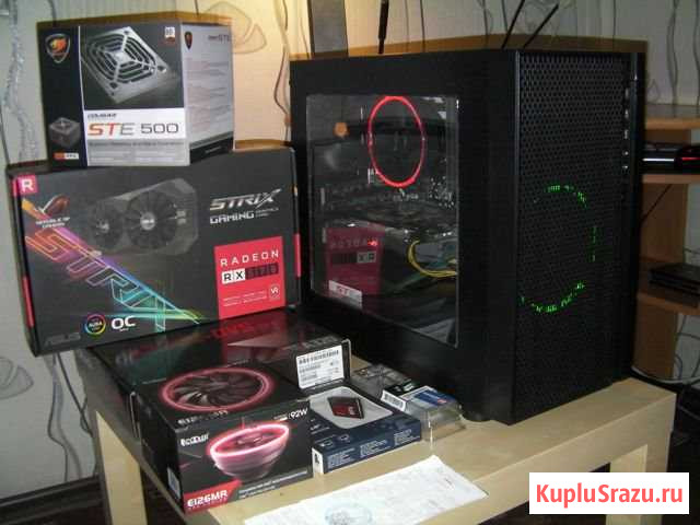 Ryzen 3+RX 570/SSD+HDD2666mhz8GB) игровой Железнодорожный - изображение 1