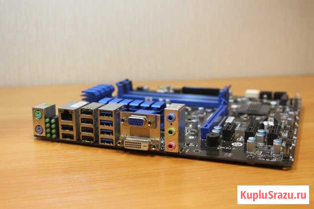 Материнская плата Krafway KWH77 LGA1155 Казань - изображение 1