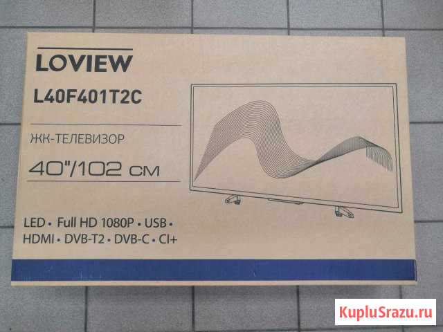 Новый Телевизор loview LED L401T2C Котельники - изображение 1