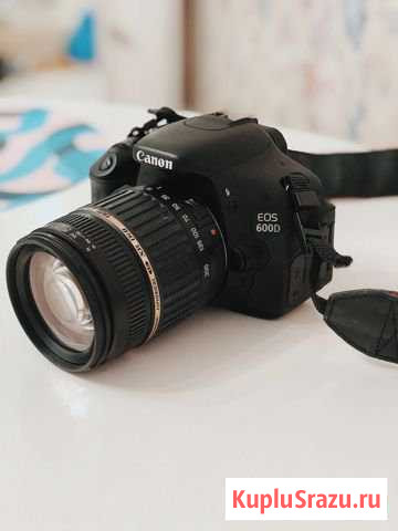 Фотоаппарат Canon 600d + объектив Tamron AF 18-200 Красногорск - изображение 1