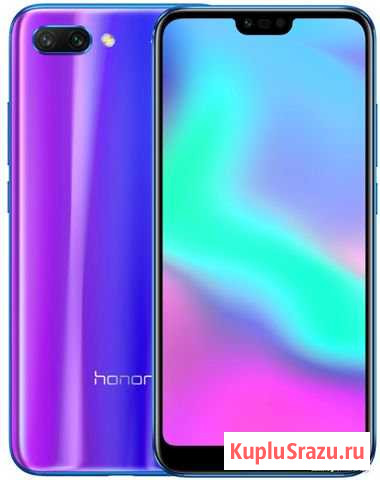 Honor 10 4/64 GB Синий (Ростест, МТС) Москва - изображение 1