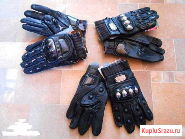 Перчатки PRO-biker MCS-05 black кожа Чехов - изображение 1