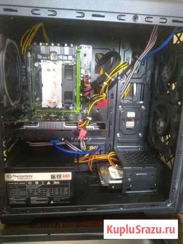 Игровой 6 ядер 12 потоков, 8Гб, 120SSD+500, RX560 Нижнекамск - изображение 1