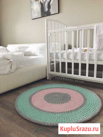 Коврик вязаный хлопковый Щёлково - изображение 1