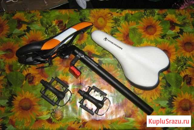 Седло Merida новое и педали Большевик - изображение 1