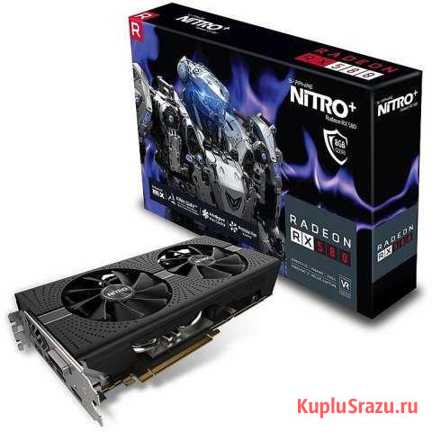 Видеокарта Sapphire Radeon RX 580 Nitro+ 4gb Лобня - изображение 1