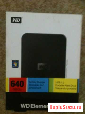Продаю Портативный жесткий диск WD, 640 GB Астрахань - изображение 1