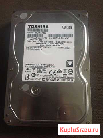 Жесткий диск 1 tb Toshiba Уфа - изображение 1