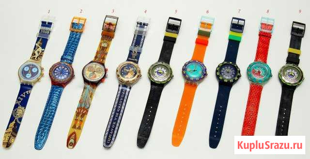 Часы коллекционные Swatch (Scuba, Chrono) Иркутск - изображение 1
