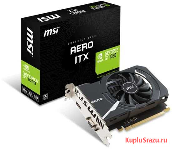 Видеокарта MSI GeForce GT 1030 aero ITX OC (GT 103 Ангарск - изображение 1