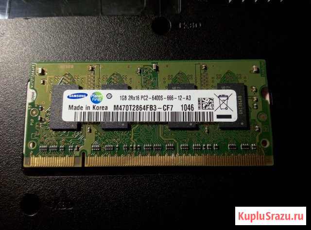 SO-dimm DDR2 1Gb PC2-6400 SAMSUNG Калуга - изображение 1