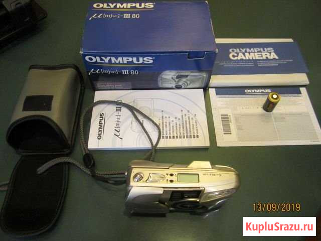 Olympus mju III 80 Полный комплект Печора - изображение 1