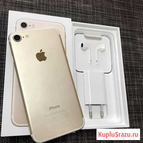 iPhone 7 32Gb Gold + Часы Apple Watch Series 3, 38 Снежногорск - изображение 1