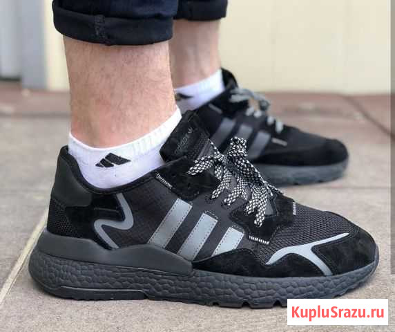 Кроссовки Adidas nite jogger Black Пермь - изображение 1