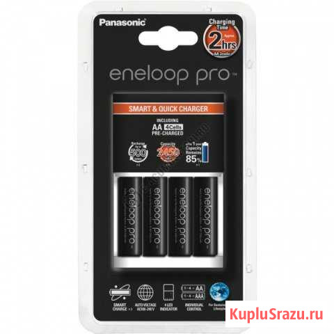 Аккумуляторы аа Eneloop 2500 mAh (4 шт + зарядное) Пермь - изображение 1