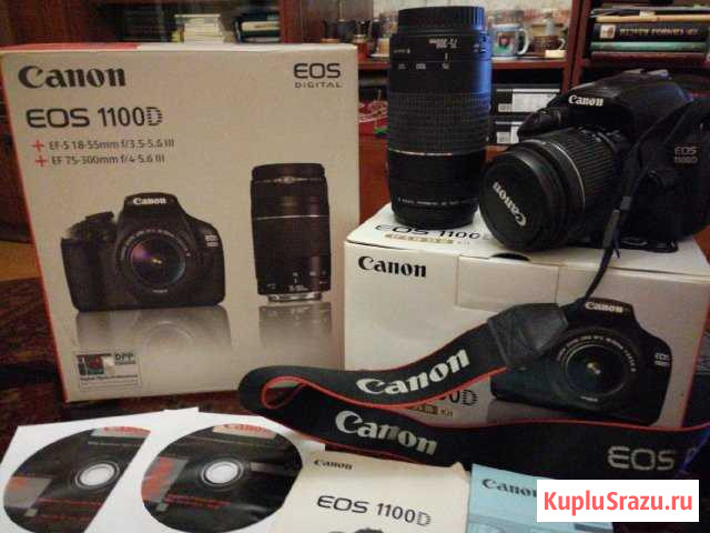 Фотоаппарат Canon EOS 1100D Краснокамск - изображение 1