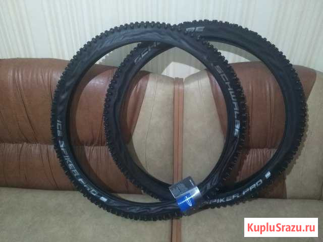 Покрышки schwalbe ice spiker pro 27.5x2.25 Тамбов - изображение 1