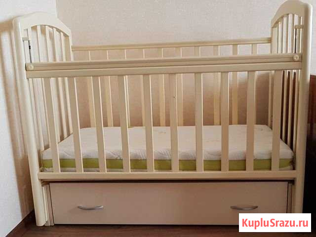 Кроватка с матрасом Рязань - изображение 1