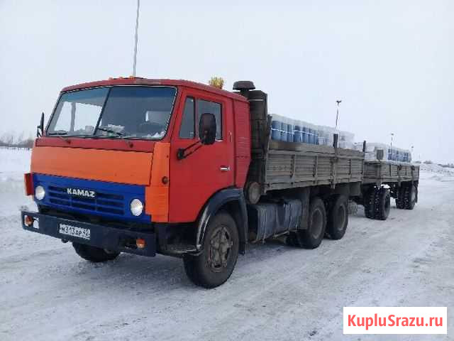 Продам камаз 53208 1990г.в. С прицепом сзап 8352 Кемерово - изображение 1
