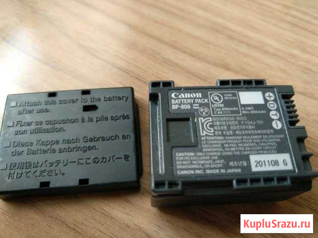 Аккумулятор Canon BP-808 japan 850mah Реутов - изображение 1