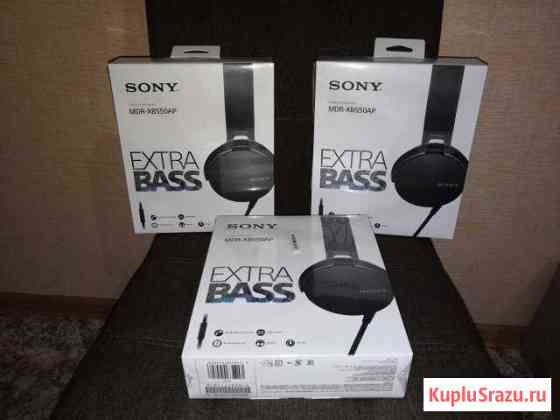 Наушники с микрофоном sony MDR-XB550AP Black Томск