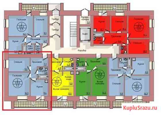 2-к квартира, 50 кв.м., 5/10 эт. Благовещенск