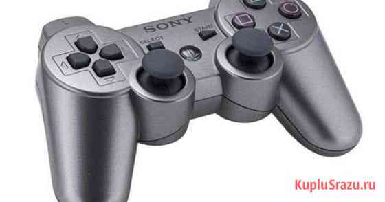 Джойстик для Sony PS3 с гарантией (серебряный) Улан-Удэ